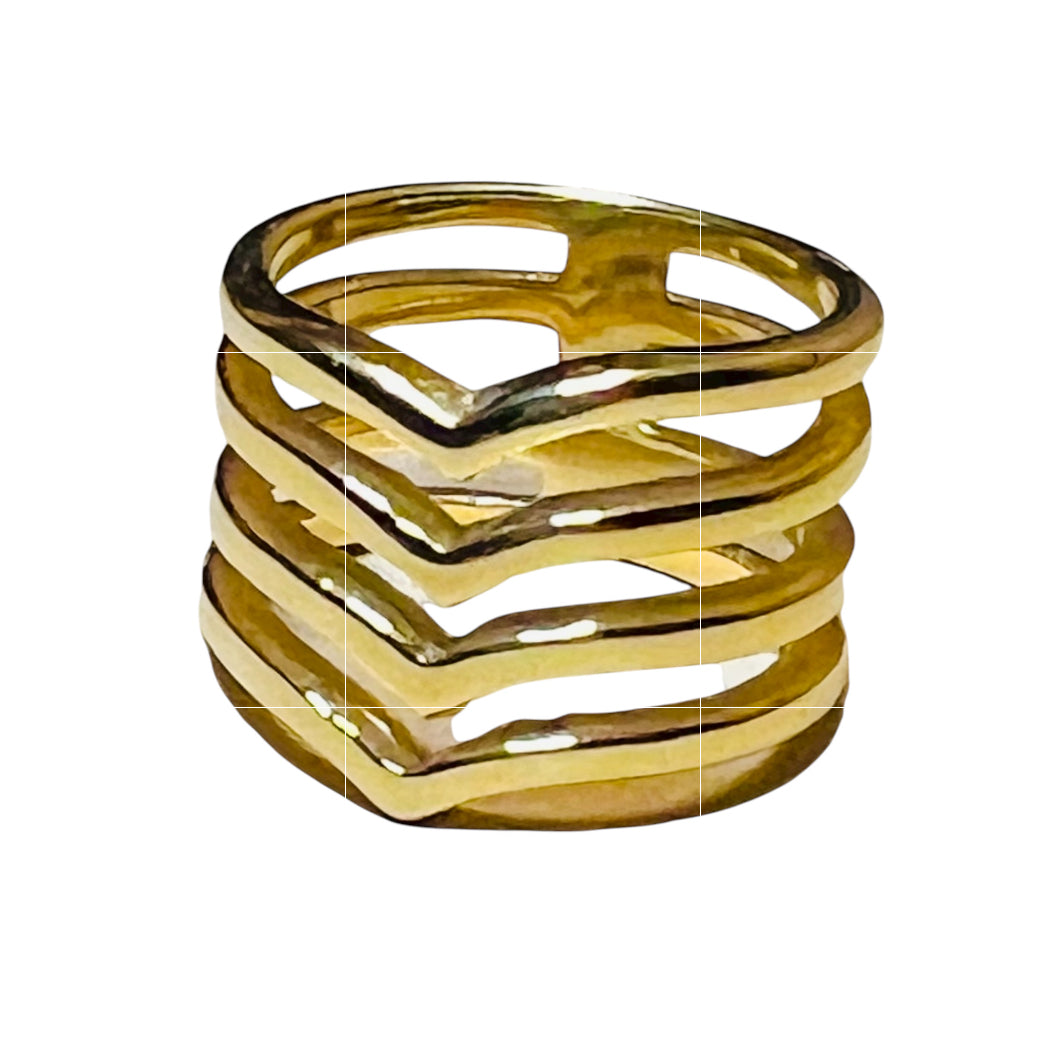 Gold Stainless Steel Ring