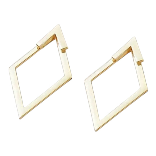 Stainless Steel Geometric Golden Earrings